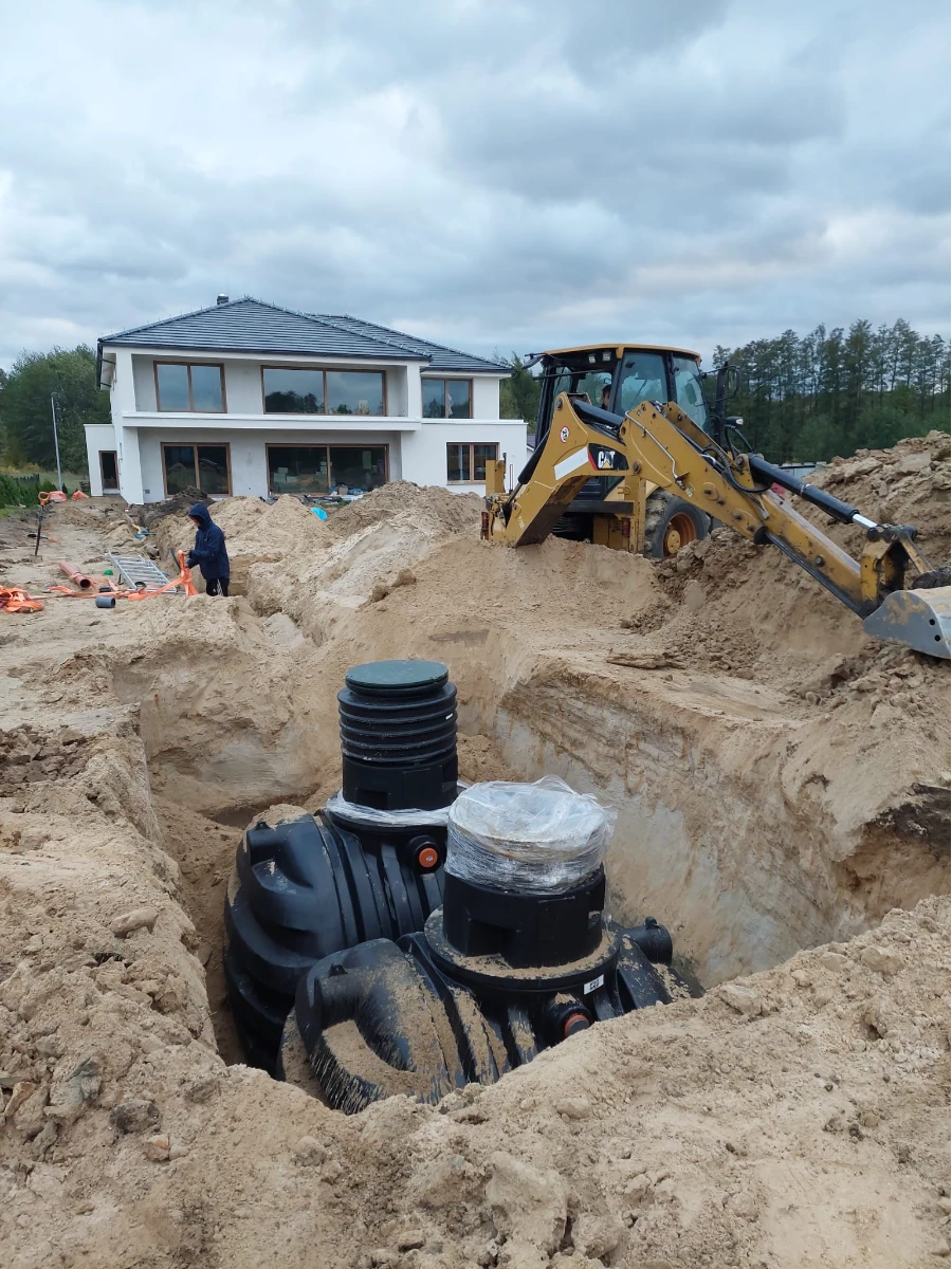 montaż przydomowej oczyszczalni